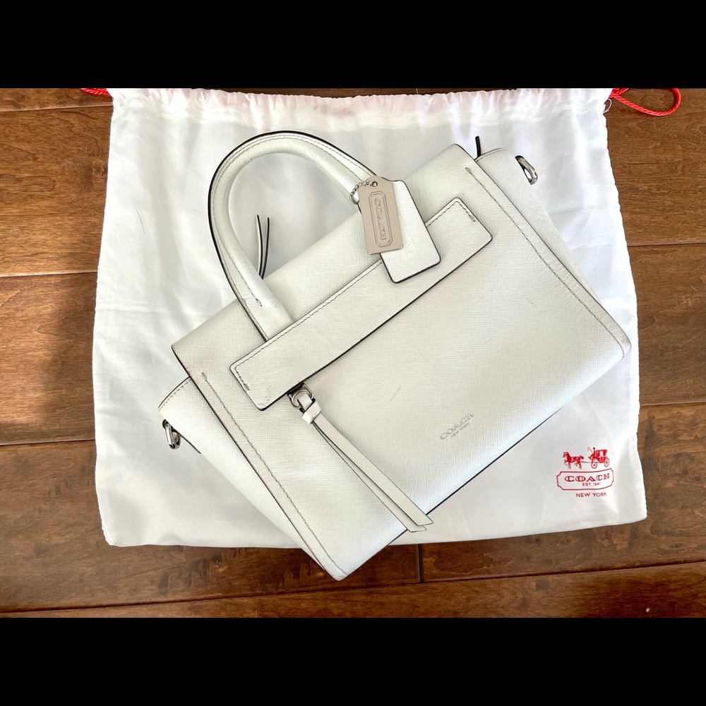 Coach White Crossbody Mini Carryall